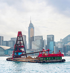 Image showing Hong Kong barge