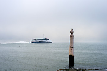 Image showing Lisbon Almada ferry boat