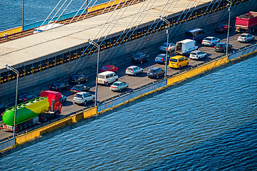 Image showing Traffic problem on a bridge