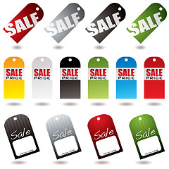 Image showing sale tags collection