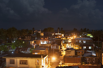 Image showing Slums in the night, Philippines