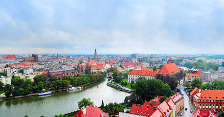 Image showing Wroclaw panorama, Poland