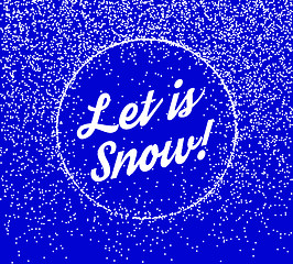 Image showing Falling Snow Vector Background 