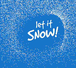 Image showing Falling Snow Vector Background 