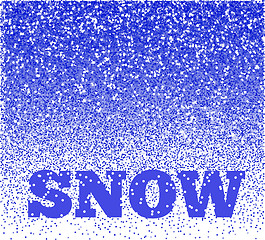 Image showing Falling Snow Vector Background 