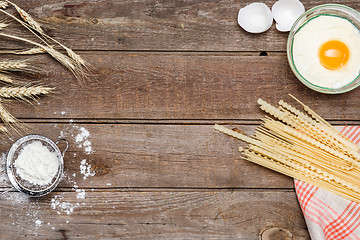 Image showing Healthy eating, noodle from the hard sorts of wheat