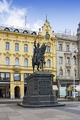 Image showing Monument Ban Jelacic in Zagreb