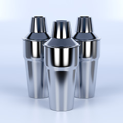 Image showing Cocktail shakers