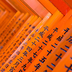 Image showing Fushimi Inari Taisha Shrine in Kyoto, Japan.