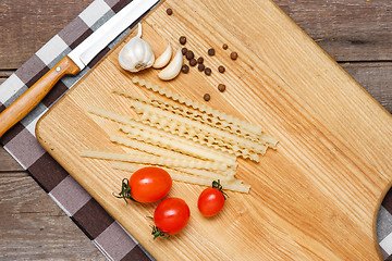 Image showing Healthy eating, noodle from the hard sorts of wheat