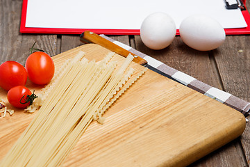 Image showing Healthy eating, noodle from the hard sorts of wheat