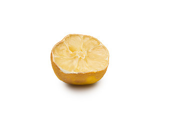 Image showing Macro of a dried lemon slice