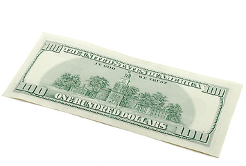 Image showing A bank-note the one hundred dollars