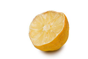 Image showing Macro of a dried lemon slice