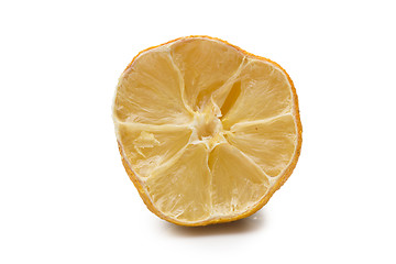 Image showing Macro of a dried lemon slice