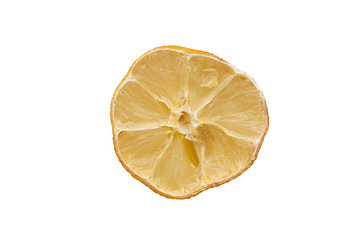 Image showing Macro of a dried lemon slice