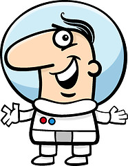 Image showing astronaut cartoon illustration