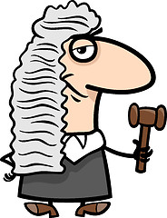 Image showing judge cartoon illustration