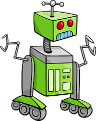 Image showing robot character cartoon illustration