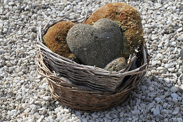 Image showing valentine stone hearts 