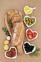 Image showing Mediterranean Antipasti  