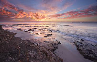 Image showing Sunrise over Jervis Bay