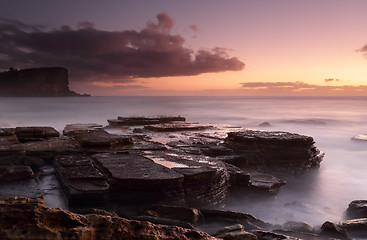 Image showing Dawn glow at Avalon