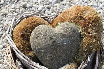 Image showing valentine stone hearts 