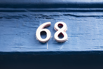 Image showing house number sixty eight