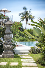 Image showing pool backyard