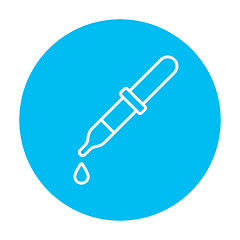 Image showing Pipette line icon.