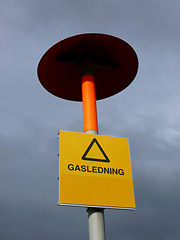 Image showing Liquid Gas Warning Sign