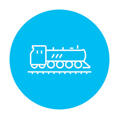 Image showing Train line icon.