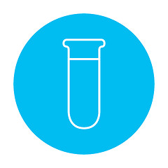 Image showing Test tube line icon.