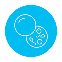 Image showing Donor sperm line icon.