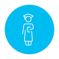 Image showing Graduate line icon.