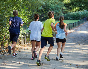 Image showing Kids running in park