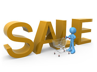 Image showing Shopping on Sales