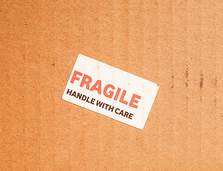 Image showing  Fragile sign vintage