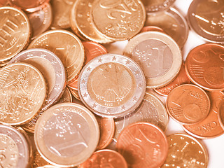 Image showing  Euro coin vintage