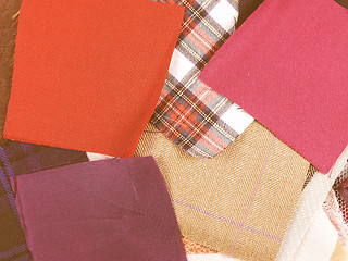 Image showing  Fabric samples vintage