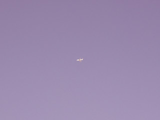 Image showing  Plane in sky vintage