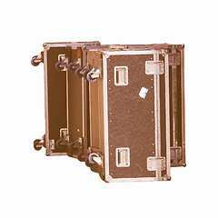 Image showing  Music instruments case for trave vintage