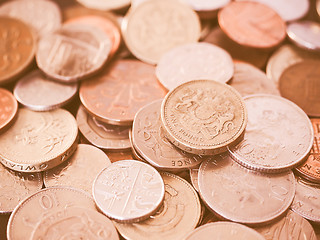 Image showing  UK Pound coin vintage