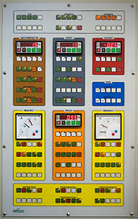 Image showing Modern industrial control panel