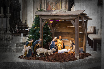 Image showing Christmas crib, before Christmas