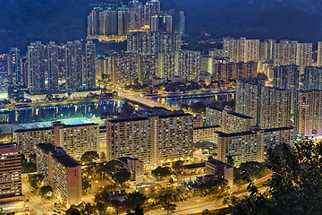 Image showing Hong Kong Sha Tin at Night