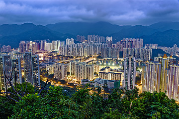 Image showing Hong Kong Sha Tin at Night
