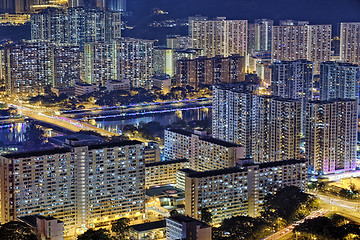 Image showing Hong Kong Sha Tin at Night