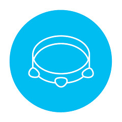 Image showing Tambourine line icon.